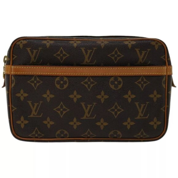 LOUIS VUITTON Monogram Compiegne 23 Clutch Bag M51847 LV Auth - Picture 2 of 16